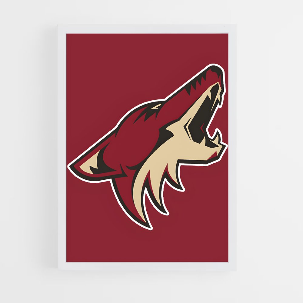 Poster Coyotes en Action – affiche Hockey sur glace (vue 3)